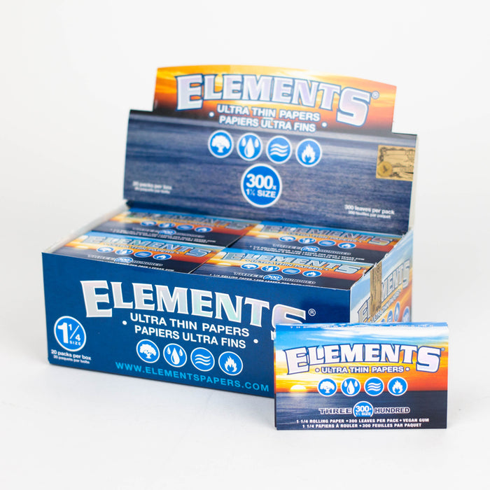 Elements Ultra Thin Rice Rolling Papers 300 x 1 1/4 Size Papers ROLLING PAPER ONE