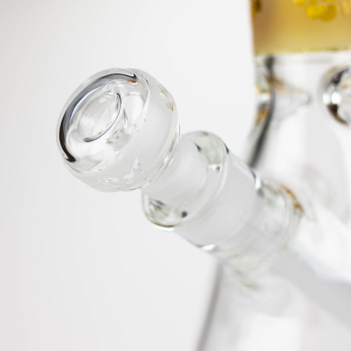 COBRA | 14" sandblasted geometric graphic 7 mm glass bong [YK07] Glass Bong JJ Distribution