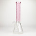 COBRA | 14" sandblasted geometric graphic 7 mm glass bong [YK07] Glass Bong JJ Distribution Pink