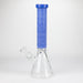 COBRA | 14" sandblasted geometric graphic 7 mm glass bong [YK08] Glass Bong JJ Distribution