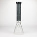 COBRA | 14" sandblasted geometric graphic 7 mm glass bong [YK06] Glass Bong JJ Distribution