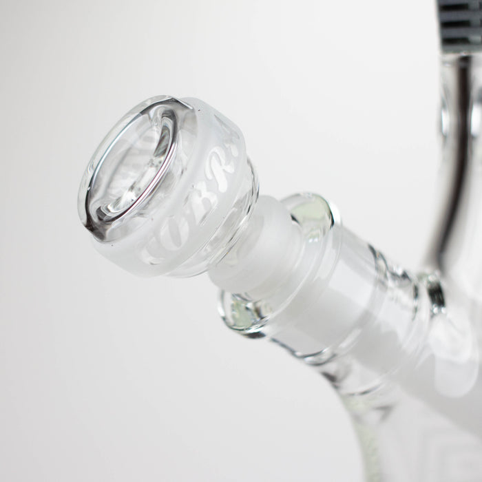 COBRA | 14" sandblasted geometric graphic 7 mm glass bong [YK06] Glass Bong JJ Distribution