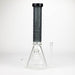 COBRA | 14" sandblasted geometric graphic 7 mm glass bong [YK06] Glass Bong JJ Distribution