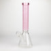 COBRA | 14" sandblasted geometric graphic 7 mm glass bong [YK06] Glass Bong JJ Distribution Pink