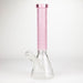 COBRA | 14" sandblasted geometric graphic 7 mm glass bong [YY04] Glass Bong JJ Distribution Pink