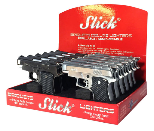 Slick® | Deluxe Torch Lighter with built-in 9MM Laser pointer [YYG-803] Lighters Slick Lighters