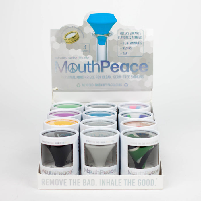 MOOSE LABS |  Silicone Mouthpeace Starter set display of 12