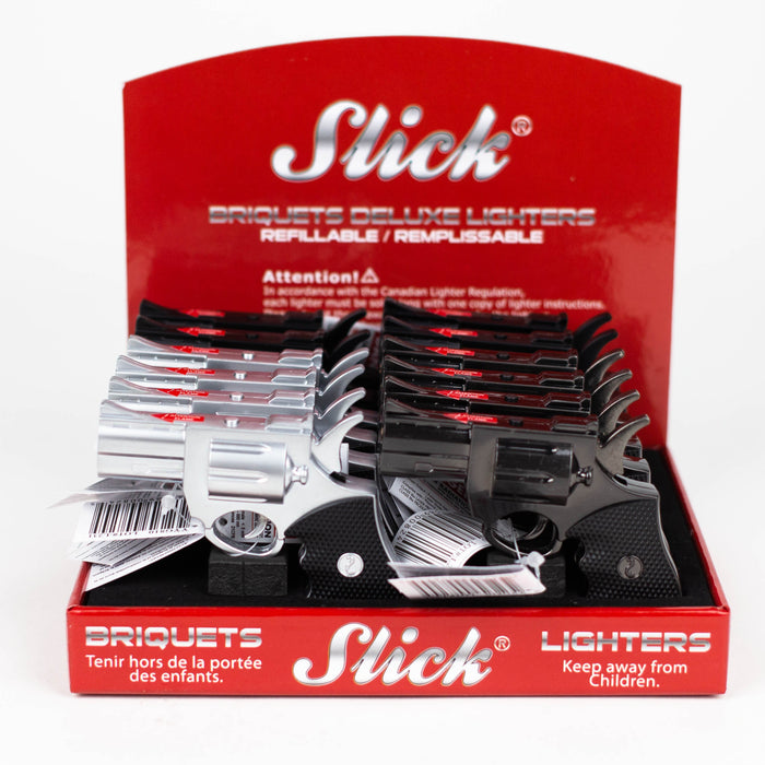 Slick® | Deluxe Revolver Torch Lighter with built-in Laser pointer  [YYG-810]