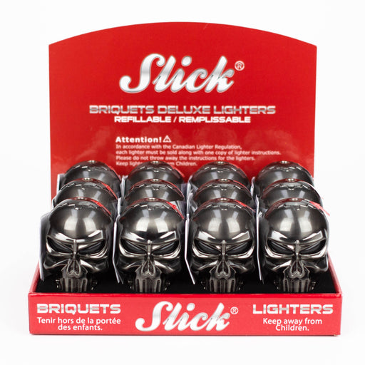 Slick® | Deluxe Skull Torch Lighter with Built-in Light [YYG-819] Lighters Slick Lighters