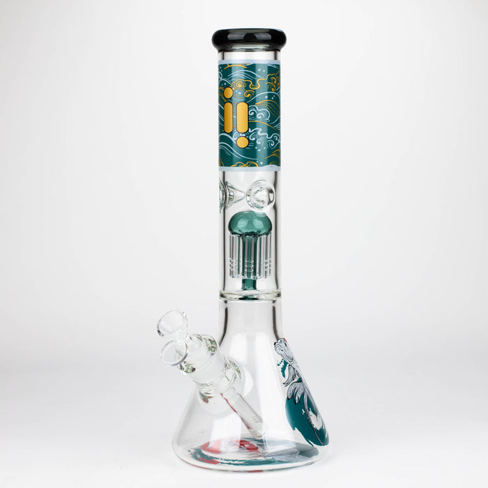 Infyniti | Untamed 14" 7 mm classic beaker water bong - Koi Fish [GP2021] Glass Bong ONE