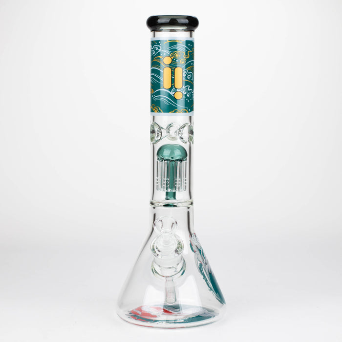 Infyniti | Untamed 14" 7 mm classic beaker water bong - Koi Fish [GP2021] Glass Bong ONE