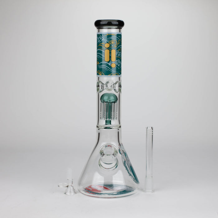 Infyniti | Untamed 14" 7 mm classic beaker water bong - Koi Fish [GP2021] Glass Bong ONE