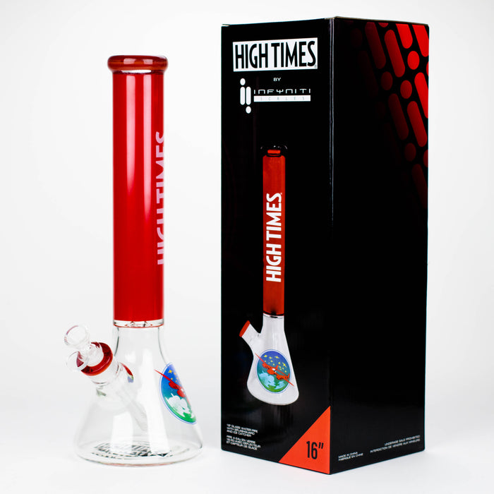 Infyniti | High Times 16" 7 mm classic beaker water bong [HIT1050GP] Glass Bong ONE