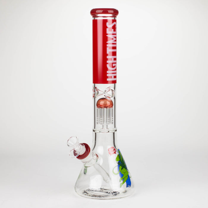 Infyniti | High Times 16" 7 mm classic beaker water bong with tree arm percolator [HIT1020GP] Glass Bong ONE