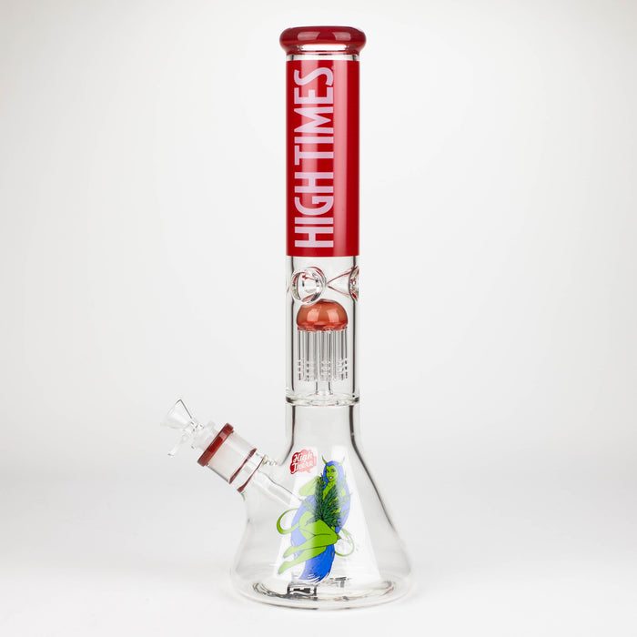 Infyniti | High Times 16" 7 mm classic beaker water bong with tree arm percolator [HIT1020GP] Glass Bong ONE
