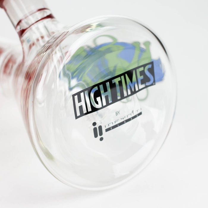 Infyniti | High Times 16" 7 mm classic beaker water bong with tree arm percolator [HIT1020GP] Glass Bong ONE