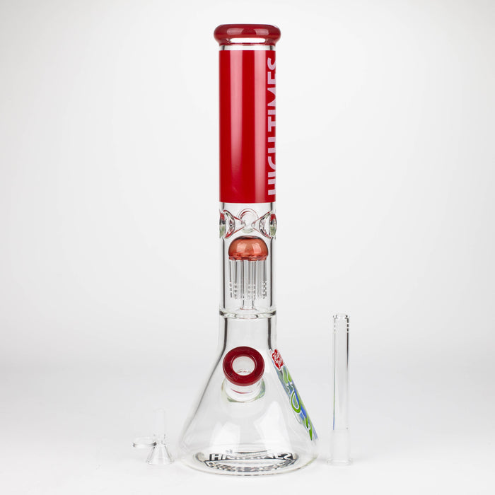 Infyniti | High Times 16" 7 mm classic beaker water bong with tree arm percolator [HIT1020GP] Glass Bong ONE