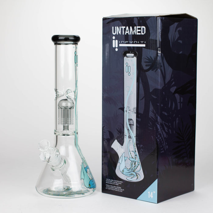 Infyniti | Untamed 14" 7 mm classic beaker water bong - Octopus [GP2014] Bongs ONE