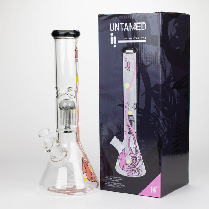 Infyniti | Untamed 14" 7 mm classic beaker water bong - Octopus [GP2014] Bongs ONE