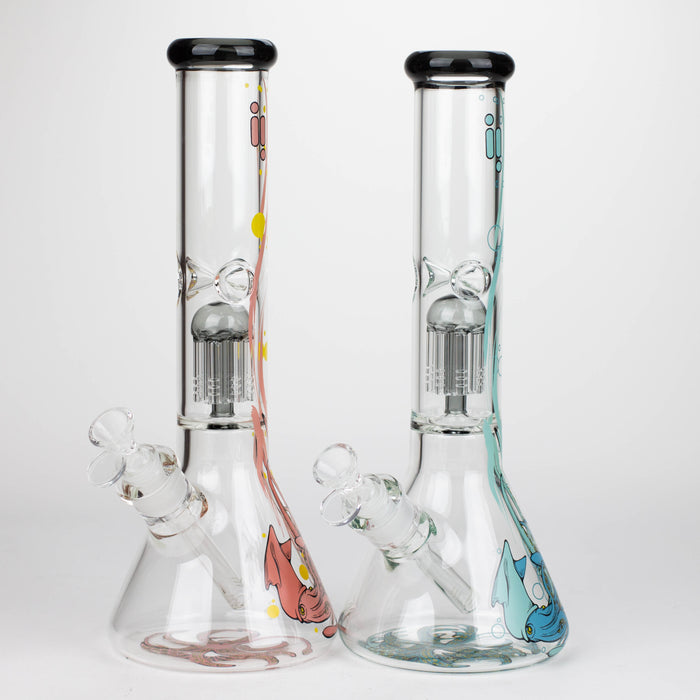 Infyniti | Untamed 14" 7 mm classic beaker water bong - Octopus [GP2014] Bongs ONE