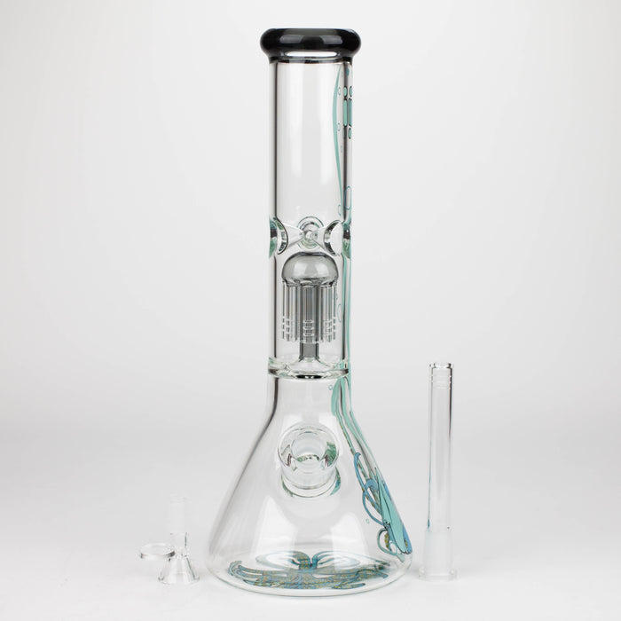 Infyniti | Untamed 14" 7 mm classic beaker water bong - Octopus [GP2014] Bongs ONE