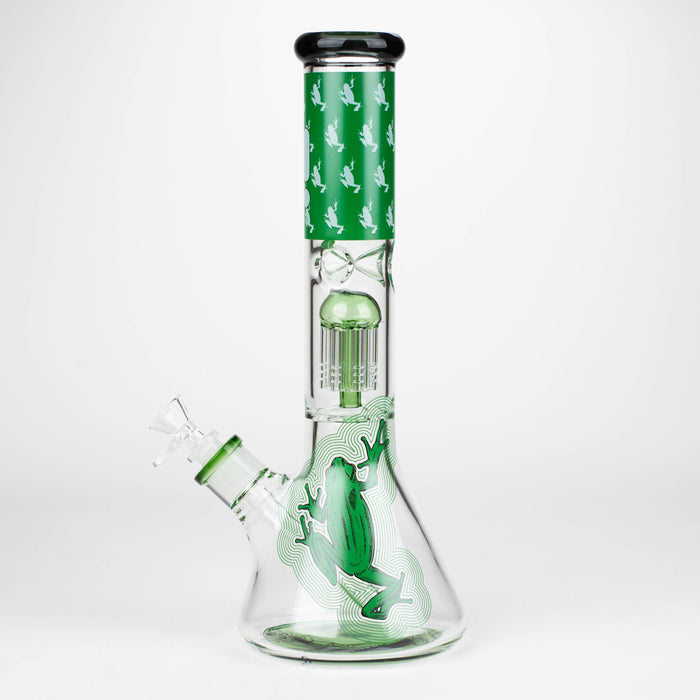 Infyniti | Untamed 14" 7 mm classic beaker water bong - Green Frog [GP2015] Glass Bong ONE