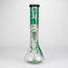 Infyniti | Untamed 14" 7 mm classic beaker water bong - Green Frog [GP2015] Glass Bong ONE