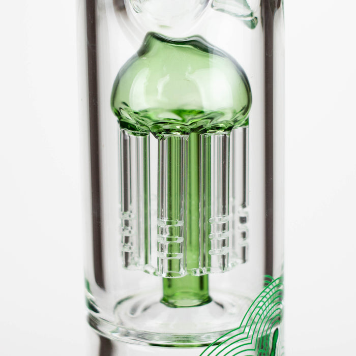 Infyniti | Untamed 14" 7 mm classic beaker water bong - Green Frog [GP2015] Glass Bong ONE