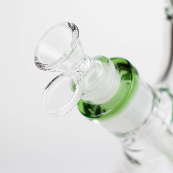 Infyniti | Untamed 14" 7 mm classic beaker water bong - Green Frog [GP2015] Glass Bong ONE