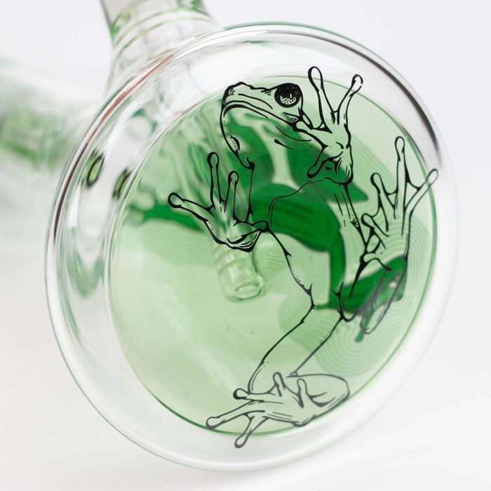 Infyniti | Untamed 14" 7 mm classic beaker water bong - Green Frog [GP2015] Glass Bong ONE