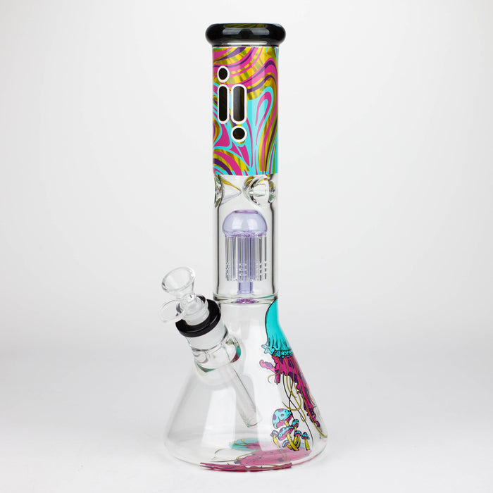 Infyniti | Untamed 14" 7 mm classic beaker water bong - Jellyfish [GP2016] Glass Bong ONE