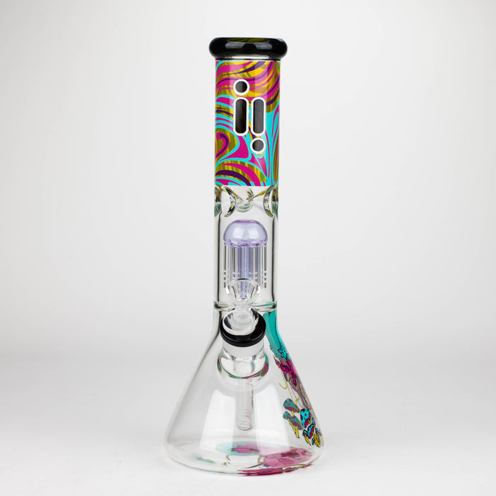 Infyniti | Untamed 14" 7 mm classic beaker water bong - Jellyfish [GP2016] Glass Bong ONE