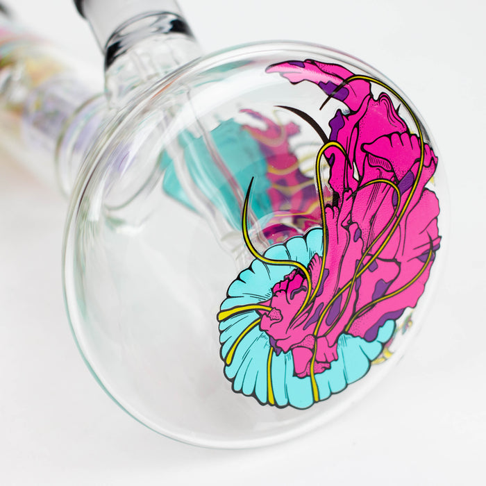 Infyniti | Untamed 14" 7 mm classic beaker water bong - Jellyfish [GP2016] Glass Bong ONE