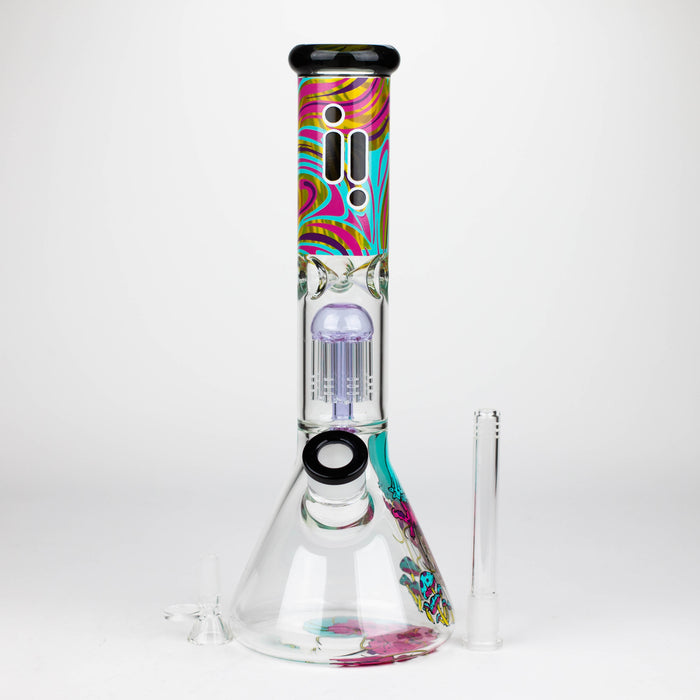 Infyniti | Untamed 14" 7 mm classic beaker water bong - Jellyfish [GP2016] Glass Bong ONE
