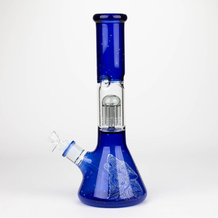 Infyniti | Untamed 14" 7 mm classic beaker water bong - Wolf [GP2018] Glass Bong ONE