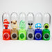 4.3" Character glass hand pipe display of 12-Assorted [H318] Silicone Pipe YHS Smoke