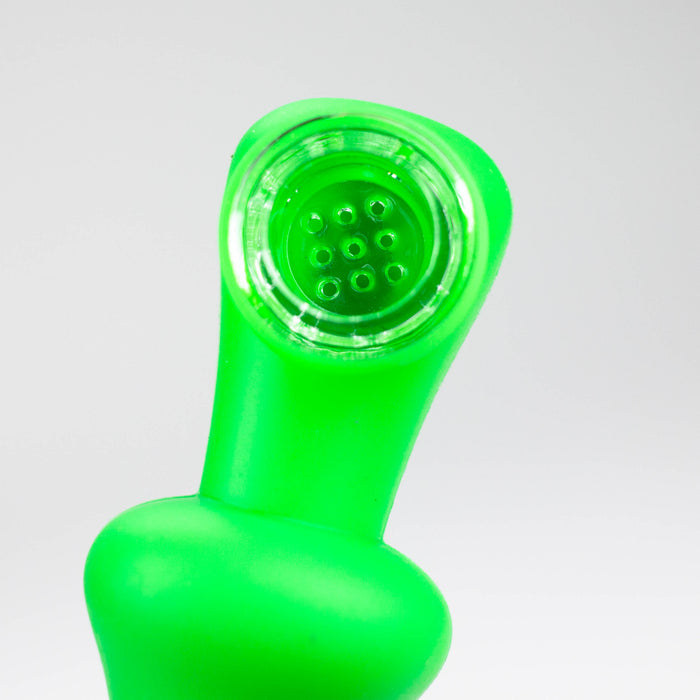 3.5" Mushroom hand pipe-Assorted [H307] Silicone Pipe YHS Smoke