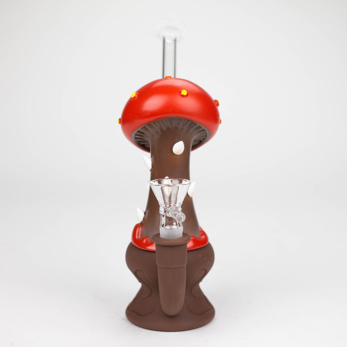 7" Epoxy mushroom water pipe-Assorted [H328] Resin · Silicone · Plastic Bong YHS Smoke