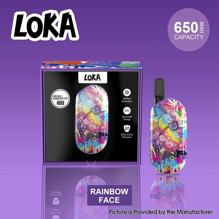 Loka | 510 Vape Cartridge Vape Devices Smoke & Vape Distributor Rainbow Face