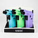 MAVEN | CANON Pocket Torch lighter Display of 6 Torch ONE Blue/Green/Purple
