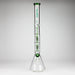 GENIE | 24" 9mm Triple Percolator Beaker Glass Bong [GB1907] Glass Bong ONE Green
