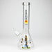 diamond | 14" Crypto Beaker Glass water Bong Glass Bong 420 Paradise Bitcoin - Stoned Leaf