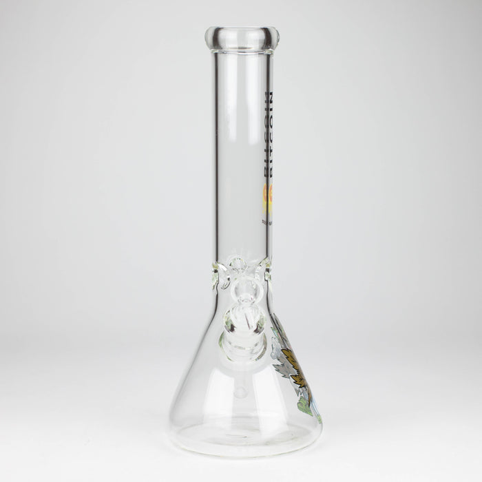 diamond | 14" Crypto Beaker Glass water Bong Glass Bong 420 Paradise