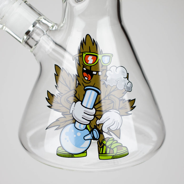 diamond | 14" Crypto Beaker Glass water Bong Glass Bong 420 Paradise