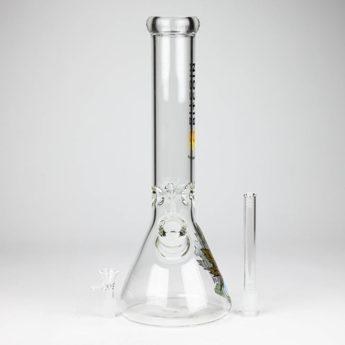 diamond | 14" Crypto Beaker Glass water Bong Glass Bong 420 Paradise