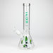 diamond | 14" Crypto Beaker Glass water Bong Glass Bong 420 Paradise Hodl - Skull & Bud