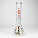diamond | 14" Crypto Beaker Glass water Bong Glass Bong 420 Paradise Hodl - Ganja Girl