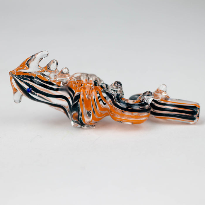 4.5" Dragon glass hand pipe Pack of 2 Glass Pipe ONE