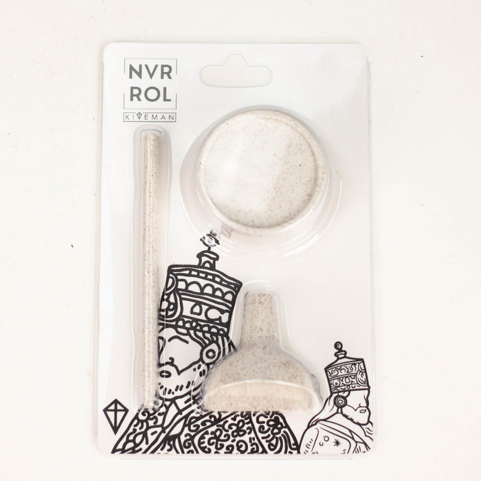 NVRROL X KITEMAN 3 in 1 Cone filling kit with Mini Grinder, Funnel, Poking Stick Herb Grinder Kiteman
