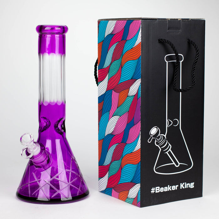 12.5" Soft glass 7mm beaker water bong [M12007A] Glass Bong JJ Distribution